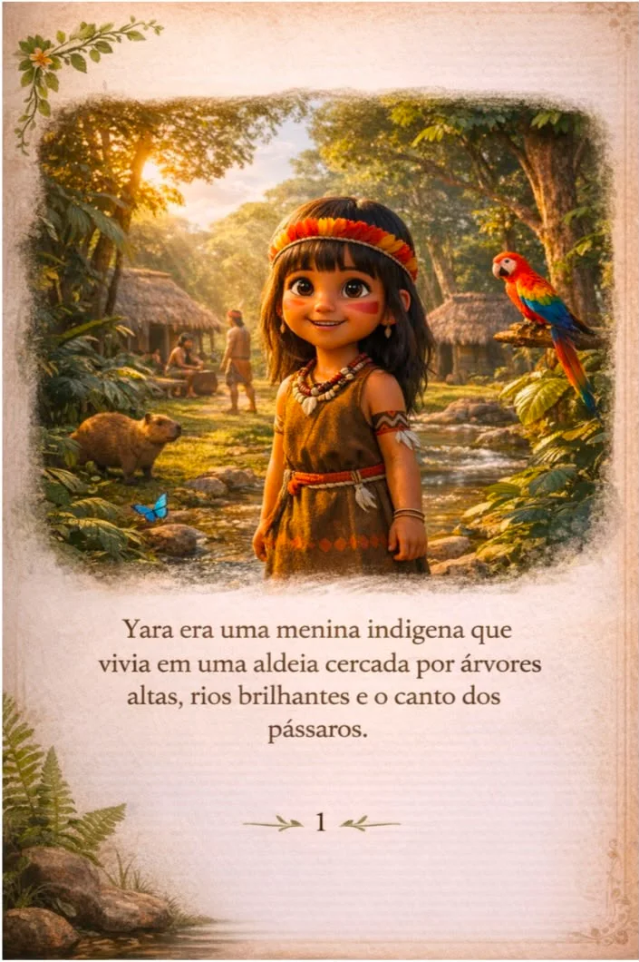 Livro Infantil - A Floresta de Yara- Leitura Anos Iniciais — amostra 3: Com o combo A Floresta de Yara , a criança embarca…