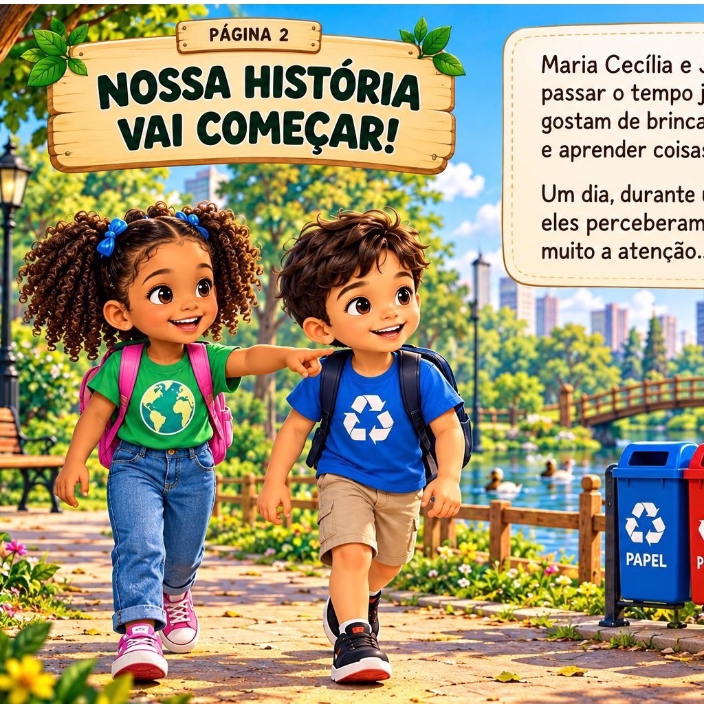 Livro Infantil Meio Ambiente e Reciclagem – A Turma da Reciclagem — amostra 1: Livro infantil educativo sobre reciclagem e…