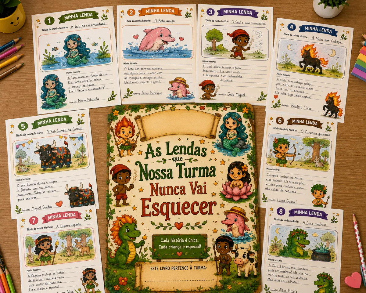 Livro lendas do folclore - faça sua lenda — amostra 1: 🌿✨ NOVIDADE EXCLUSIVA! ✨🌿