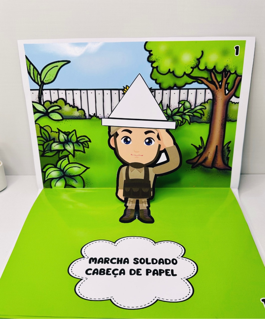 Livro musical 3D de Marcha Soldado para imprimir — amostra 2: Como conduzir a atividade com a turma