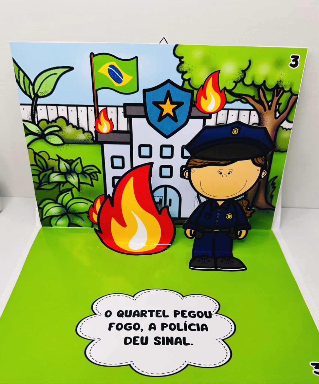 Livro musical 3D de Marcha Soldado para imprimir — amostra 3: Componentes incluídos no PDF