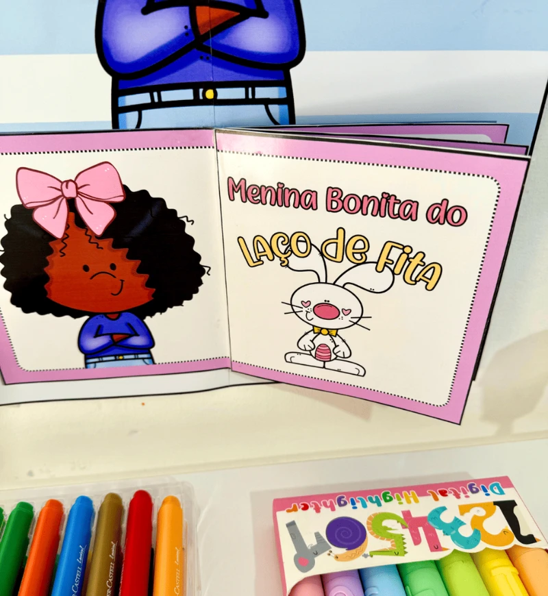 Livro para Consciência Negra: Menina Bonita do Laço de Fita — amostra 2: O que acompanha o material