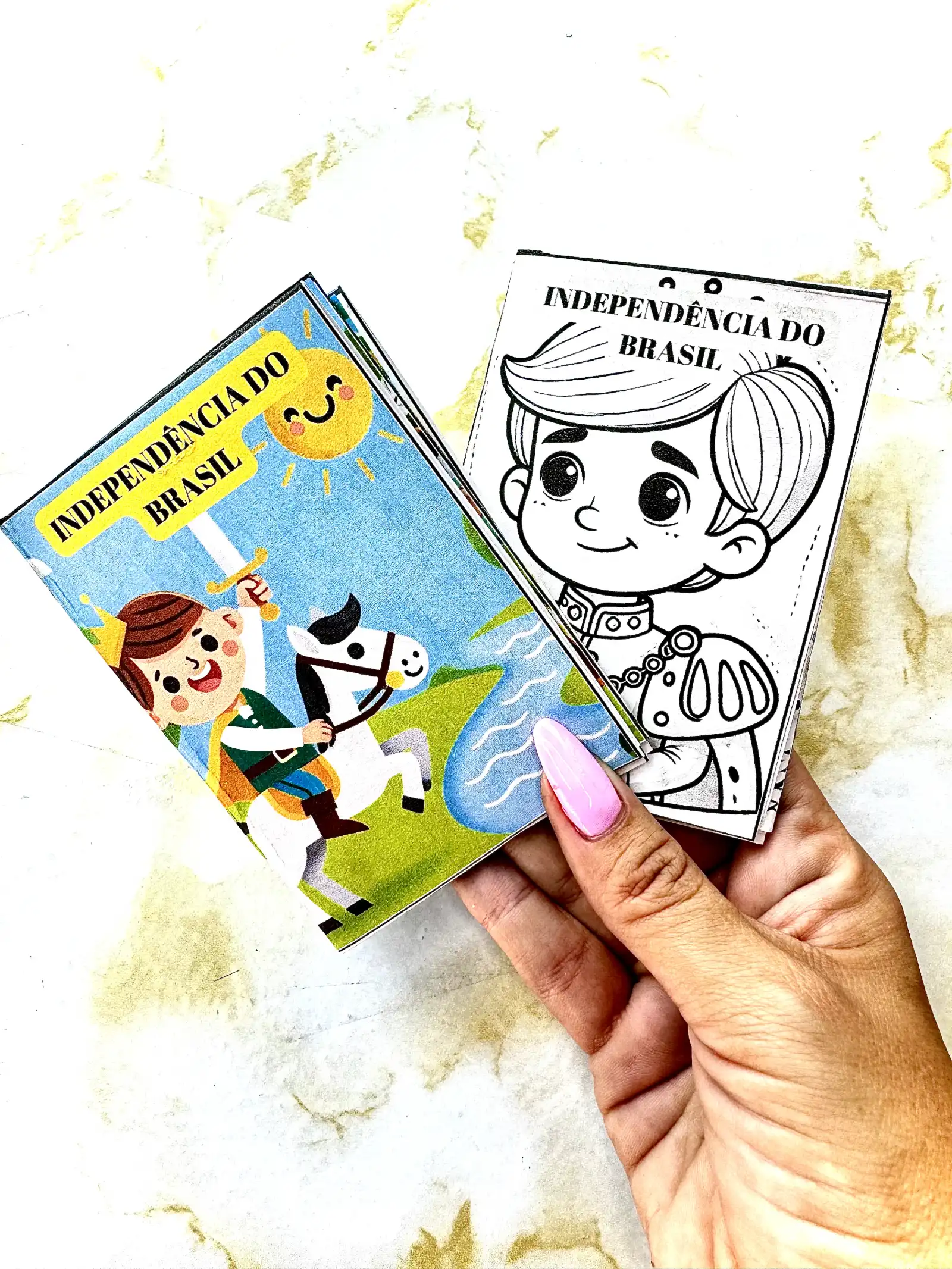 Livro Zine Indepedência do Brasil : Atividade interativa para imprimir — capa do material