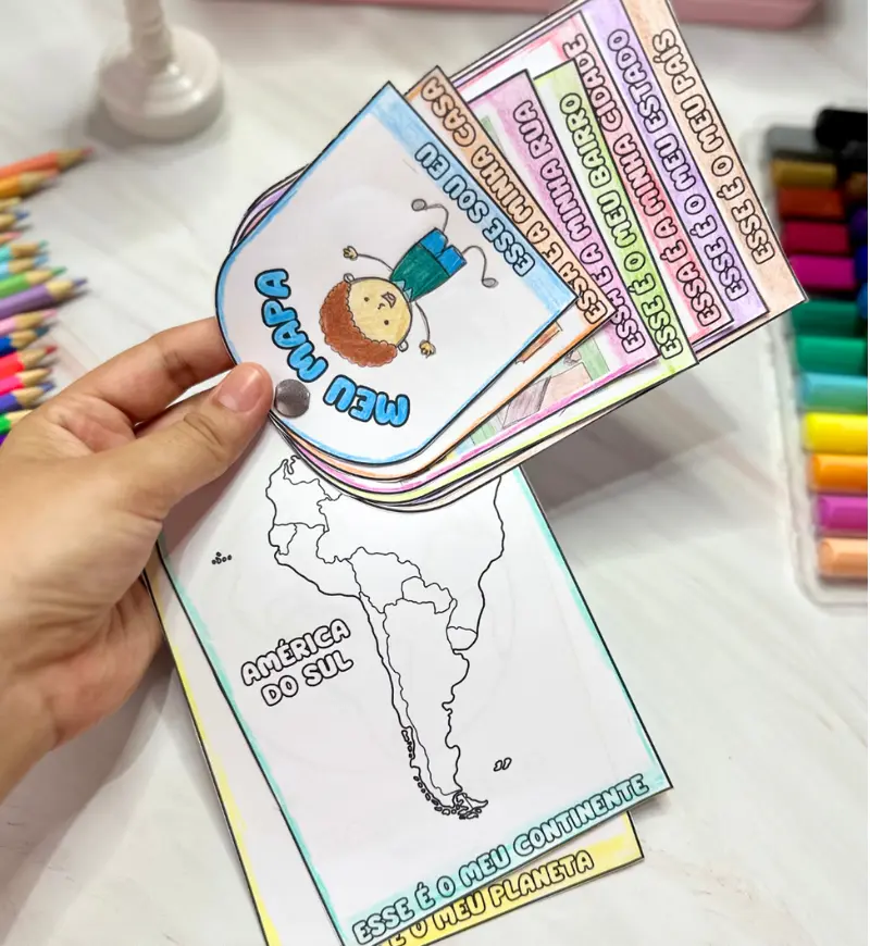 Localização espacial: Meu Mapa para imprimir e colorir — amostra 3: Como usar em sala de aula