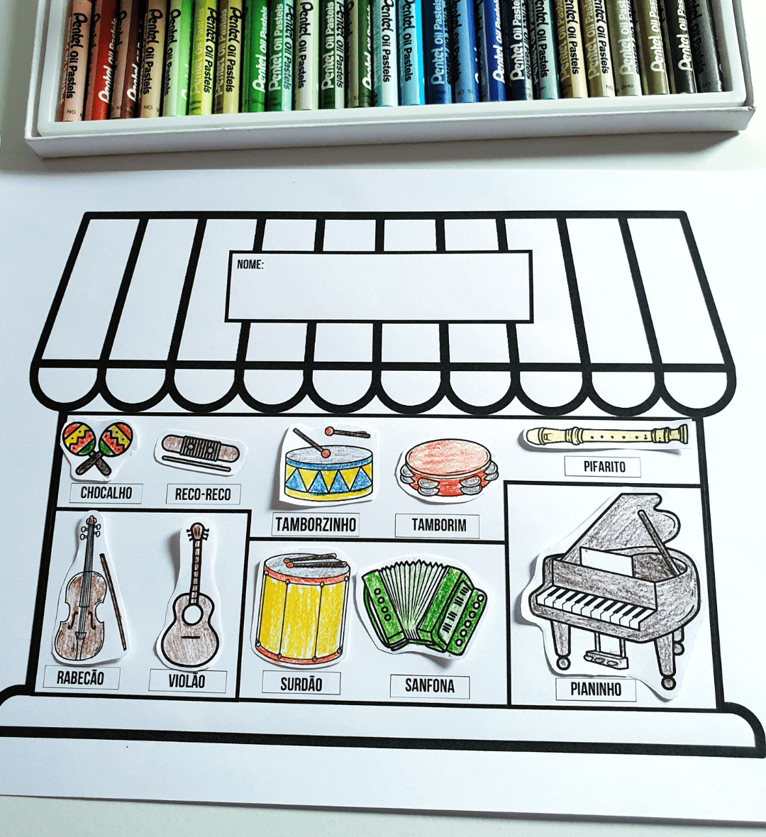 Loja do Mestre André: Luva Musical e Atividade em PDF — amostra 6: Trabalhe música e instrumentos musicais na Educação…
