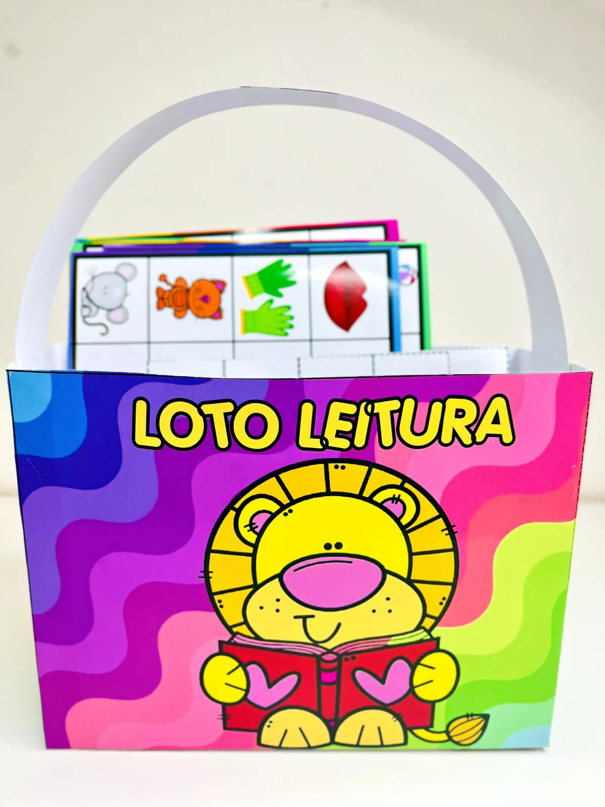 Loto Leitura: Fichas de Palavras Dissílabas em PDF — amostra 5: Jogo de loto com palavras dissílabas e imagens para treinar…