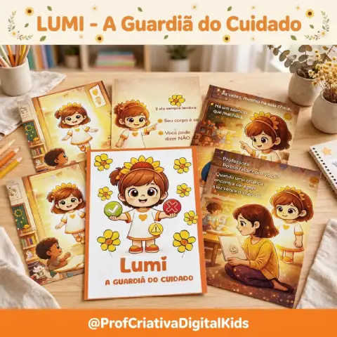 LUMI - A Guardiã do Cuidado - Maio Laranja — capa do material