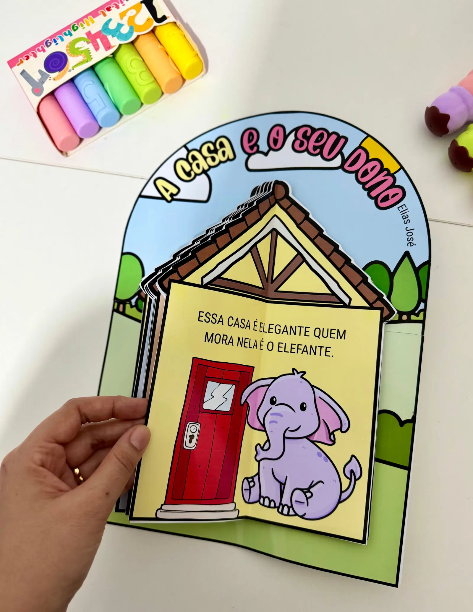 Luva A Casa e o Seu Dono – Recurso Interativo de Literatura Infantil — amostra 1: Recurso pedagógico em formato de luva…