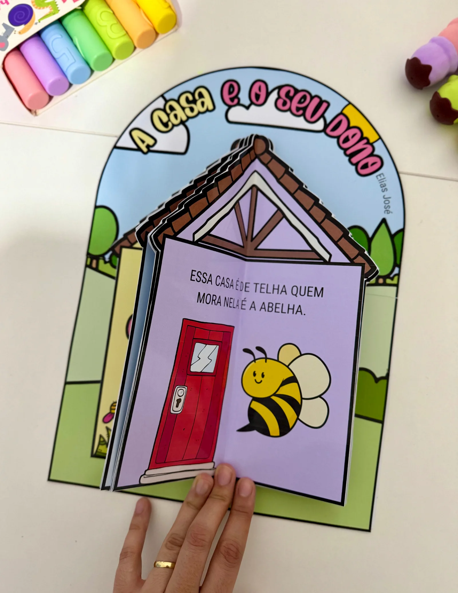 Luva A Casa e o Seu Dono – Recurso Interativo de Literatura Infantil — amostra 2: Recurso pedagógico em formato de luva…