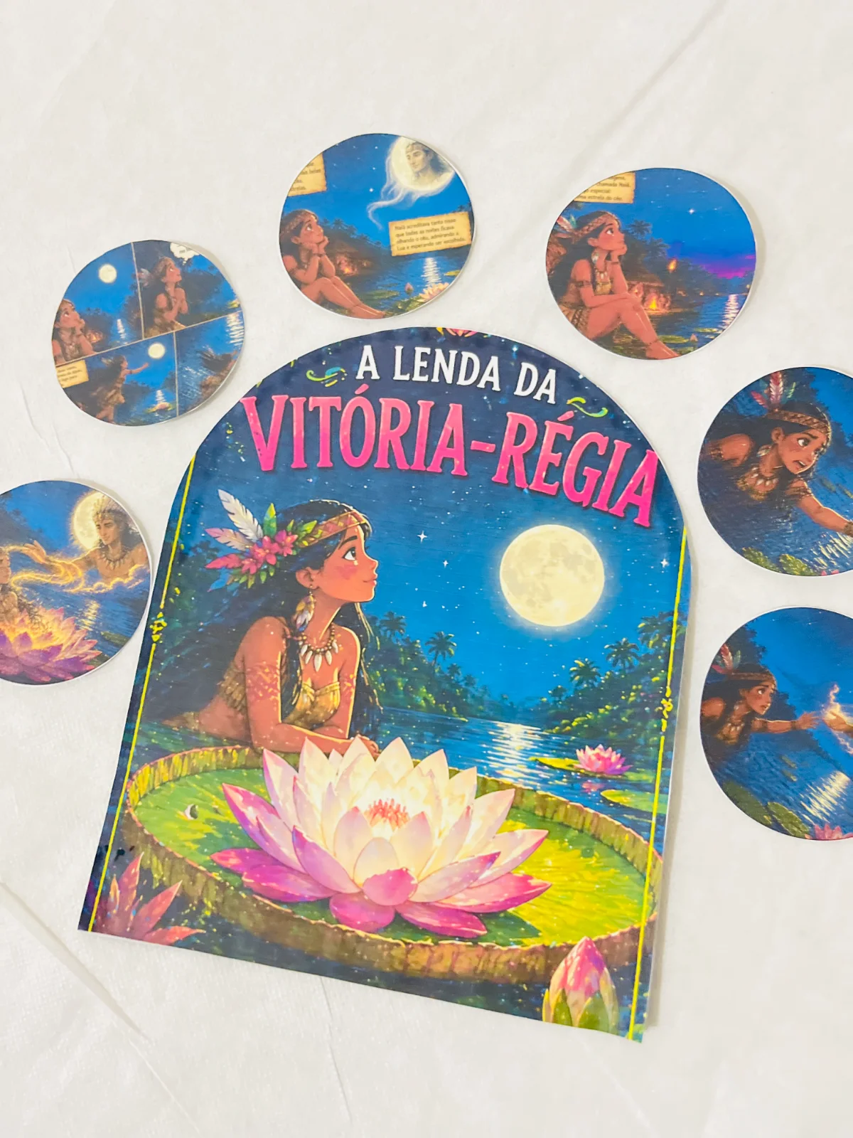 Luva - A Lenda da Vitória-Régia 🌙🌸 – Material Pedagógico — amostra 3: A Lenda da Vitória-Régia Você já imaginou um amor…