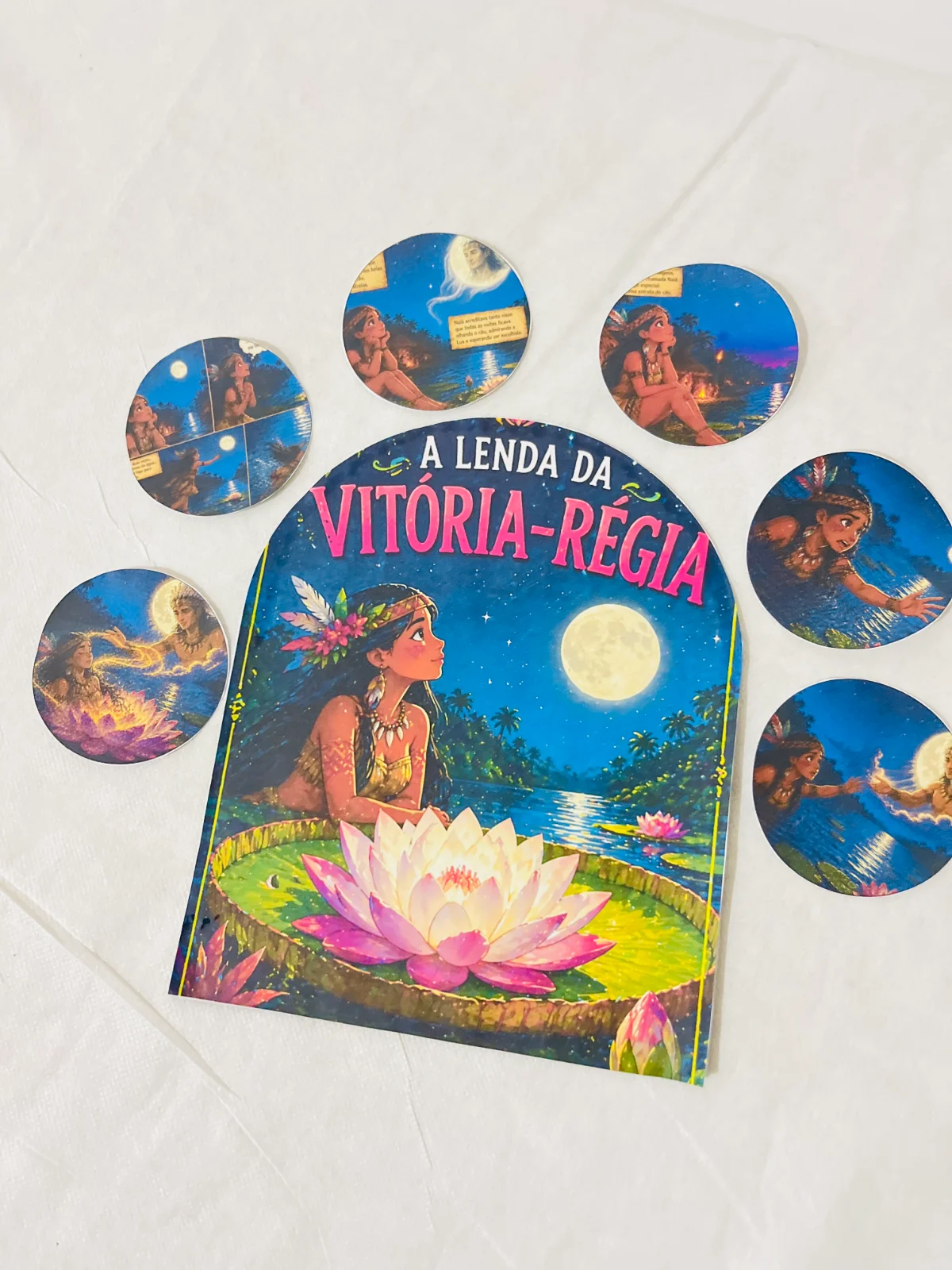 Luva - A Lenda da Vitória-Régia 🌙🌸 – Material Pedagógico — capa do material