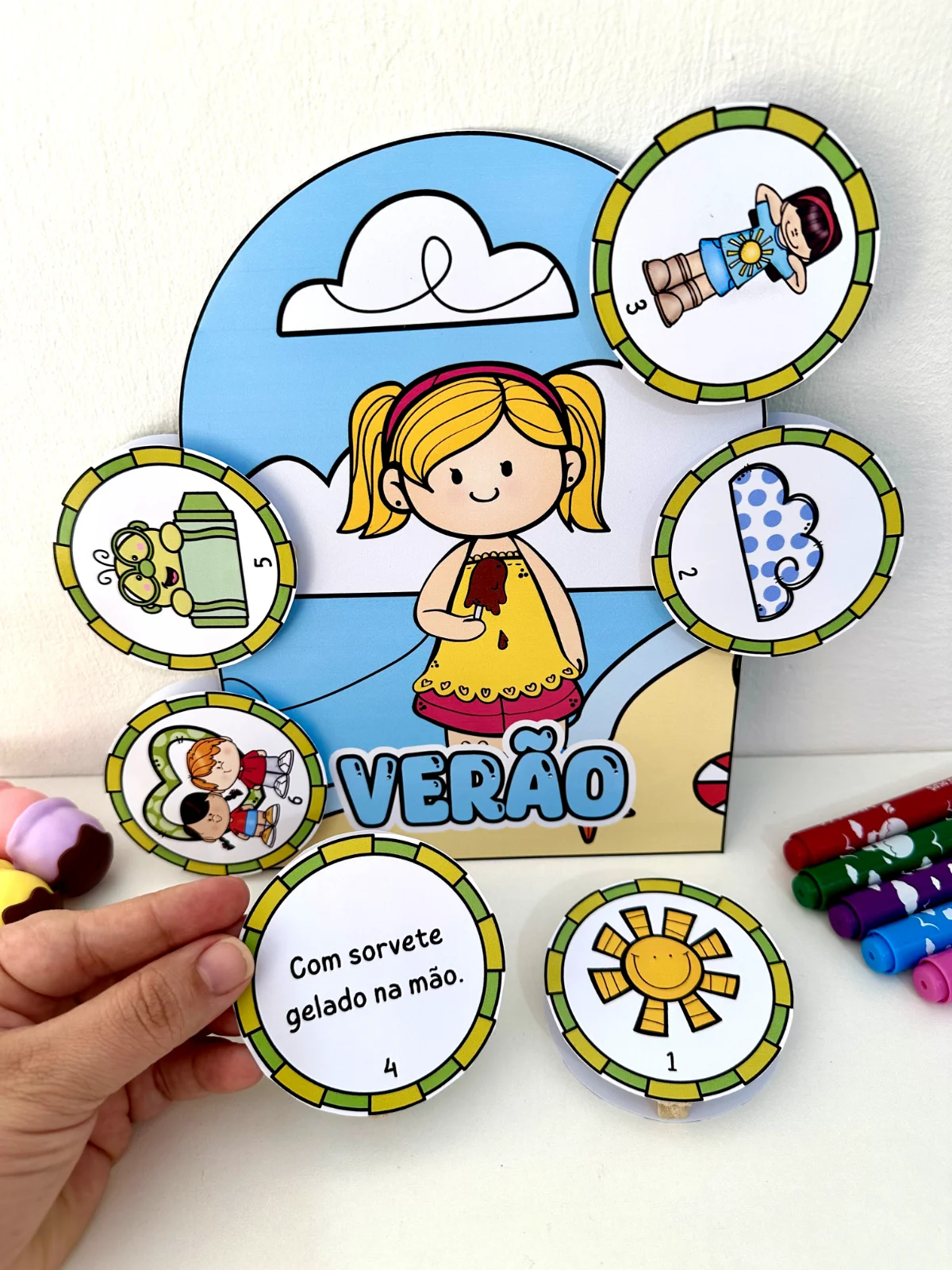 Luva As 4 estações – Material Pedagógico — amostra 1: O que vem no material