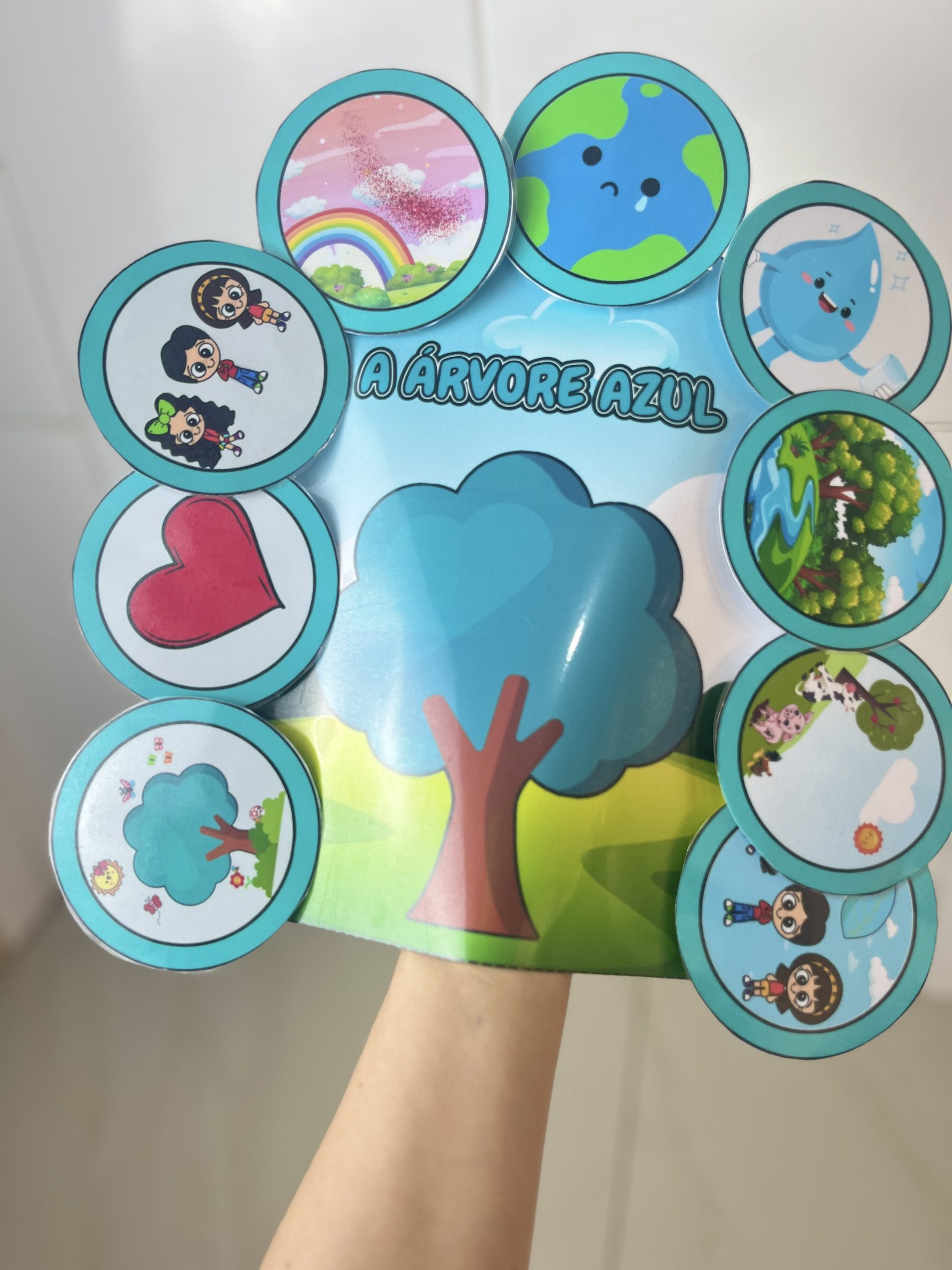 Luva Contadora de Histórias – A Árvore Azul kit 2 | Educação Infantil e Anos Iniciais — amostra 1: O que vem no material