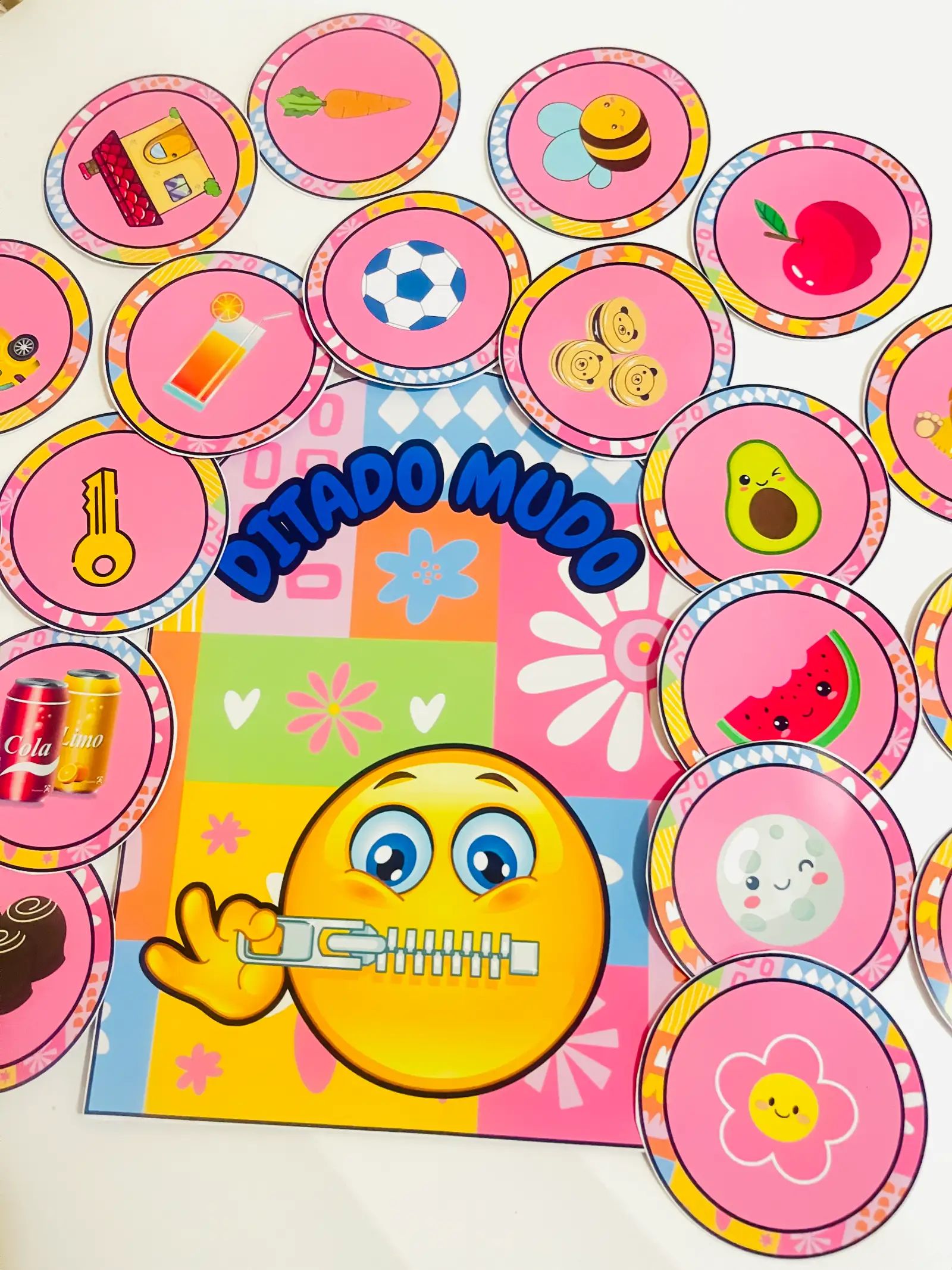LUVA DE DITADO MUDO – 30 CARDS ILUSTRADOS 🎯✏️ — amostra 1: LUVA DE DITADO MUDO – 30 CARDS ILUSTRADOS 🎯✏️