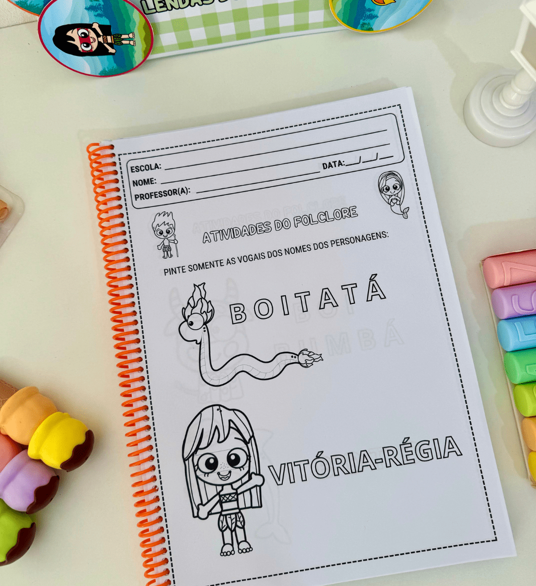 Luva de Folclore com Lendas e Atividades em PDF — amostra 3: Como usar em sala de aula
