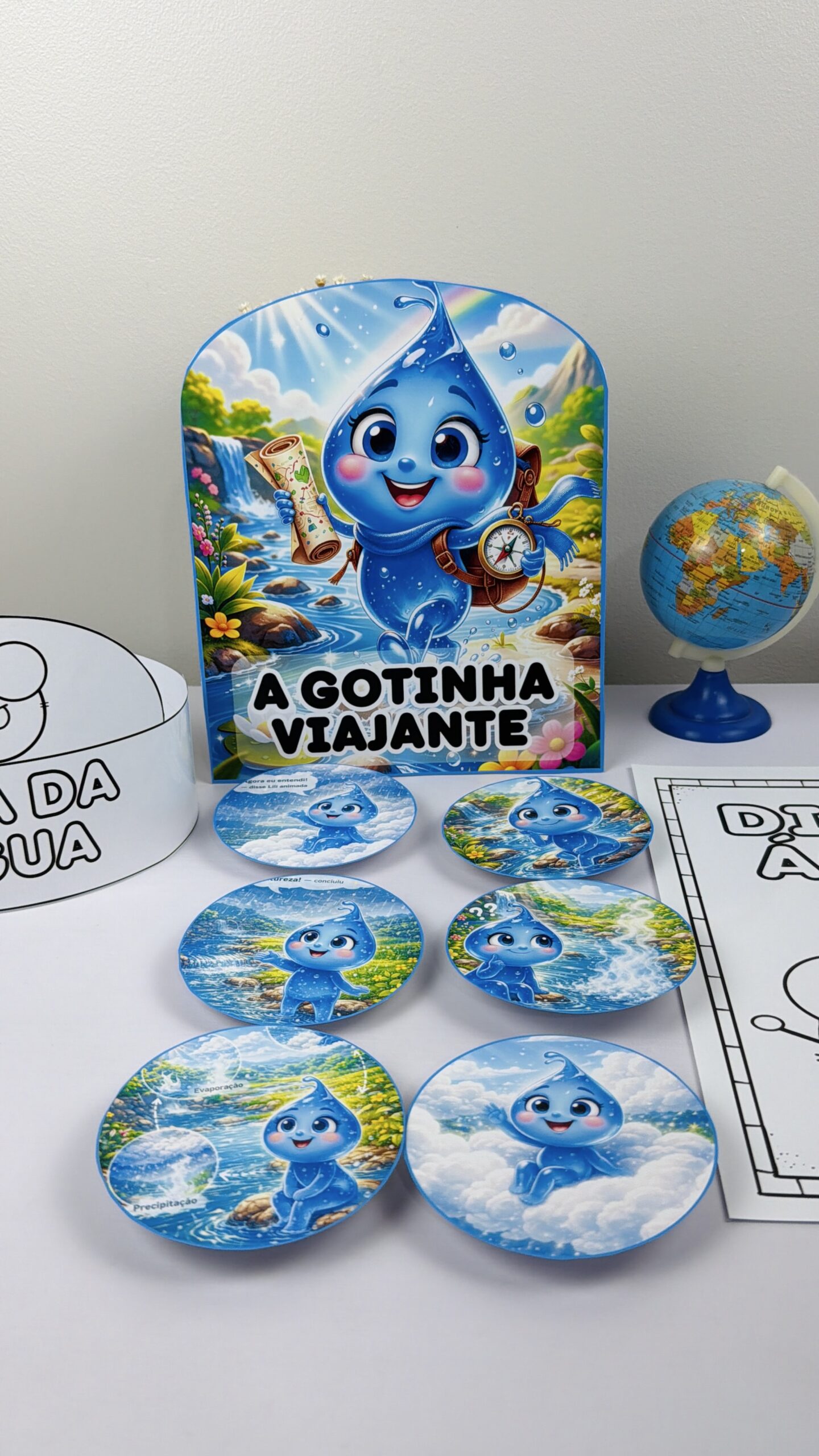 Luva de história: a gotinha viajante – PDF para Imprimir | Educação Infantil — amostra 4: Formato e entrega