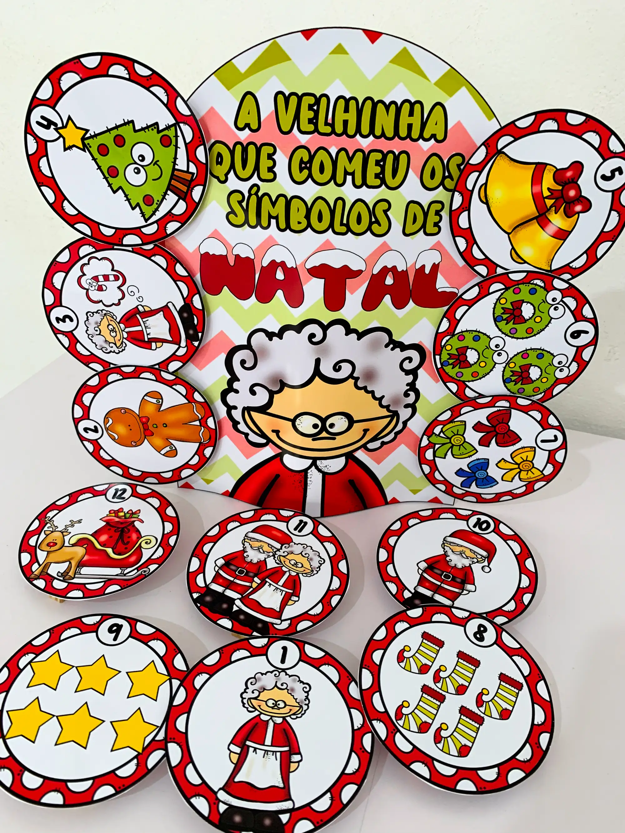 Luva de História A Velhinha que Comeu o Natal para Educação Infantil — Alfabetização para Educação Infantil: É uma história…