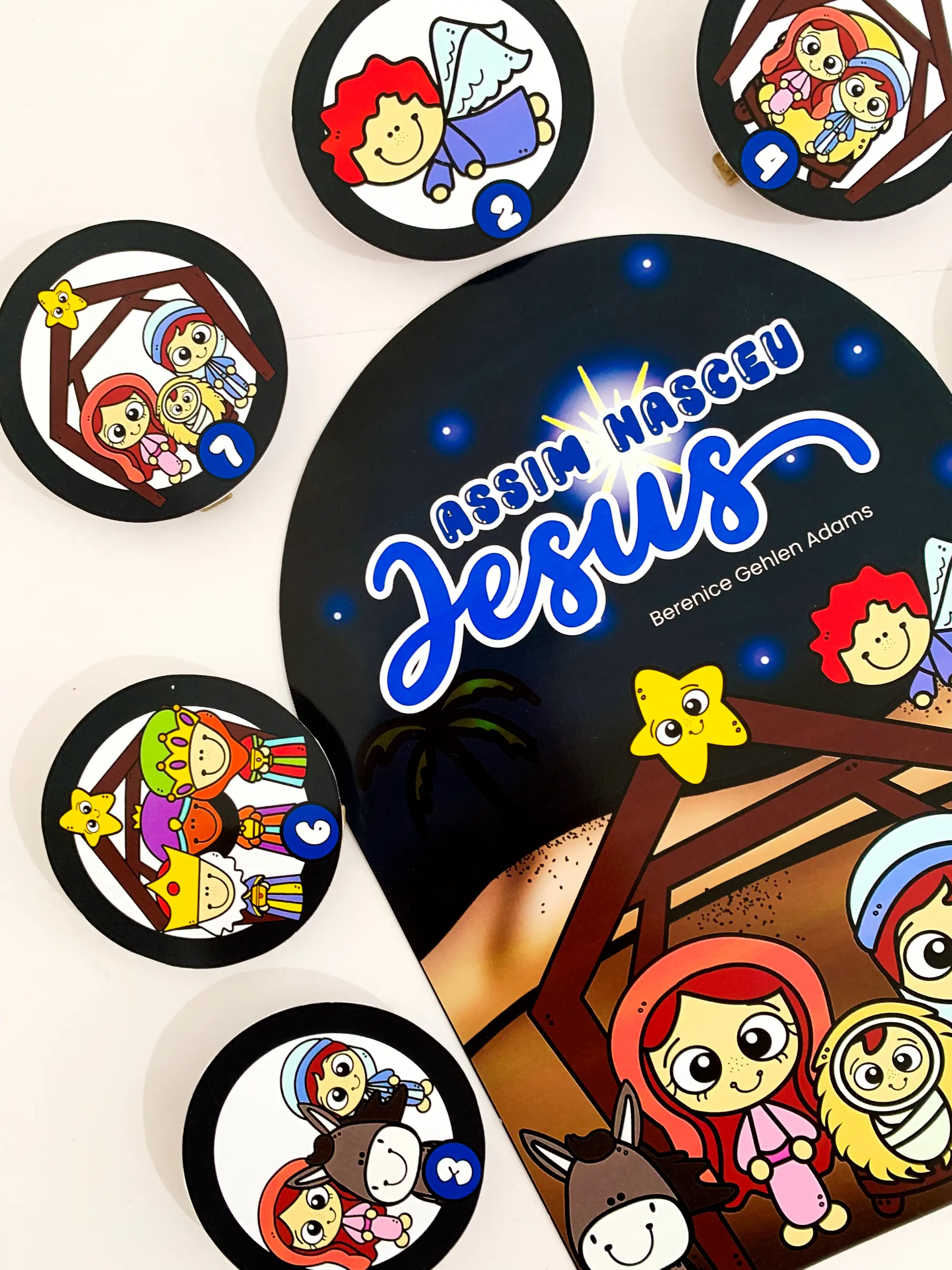 Luva de História Assim Nasceu Jesus em PDF para imprimir. — amostra 2: Recurso pedagógico de Natal para Educação Infantil,…