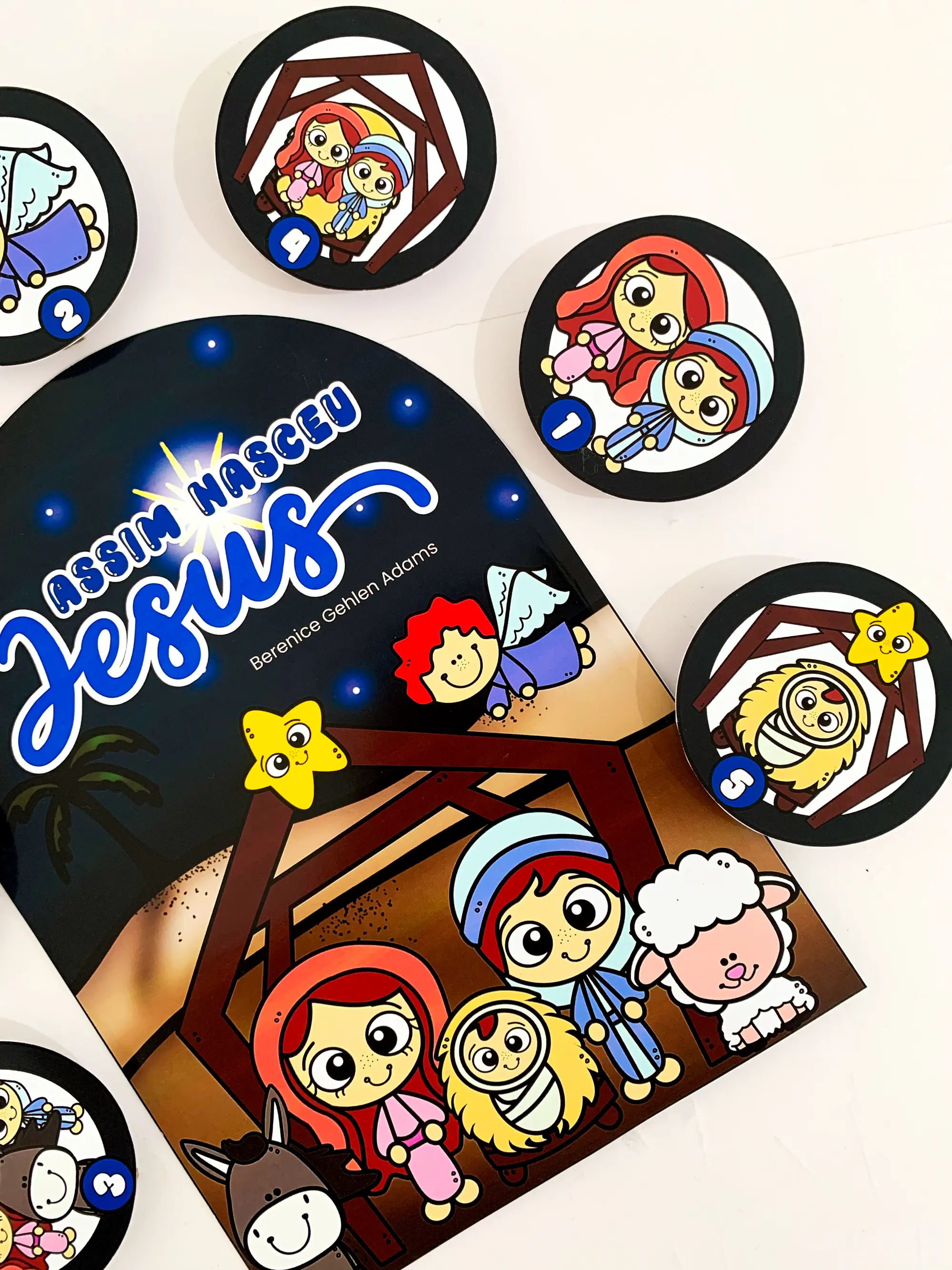 Luva de História Assim Nasceu Jesus em PDF para imprimir. — amostra 3: Recurso pedagógico de Natal para Educação Infantil,…