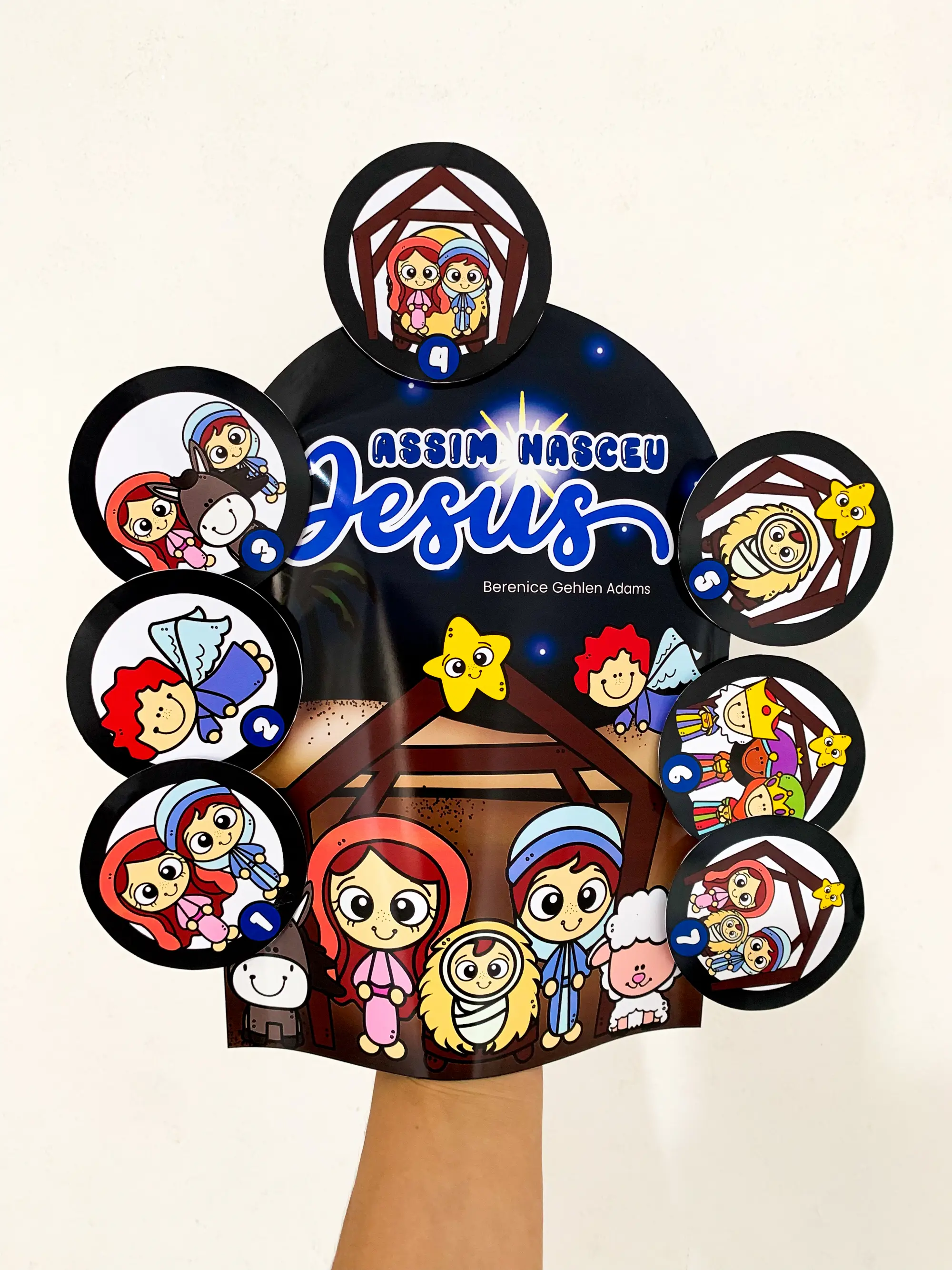 Luva de História Assim Nasceu Jesus em PDF para imprimir. — Alfabetização para Educação Infantil: Recurso pedagógico de…
