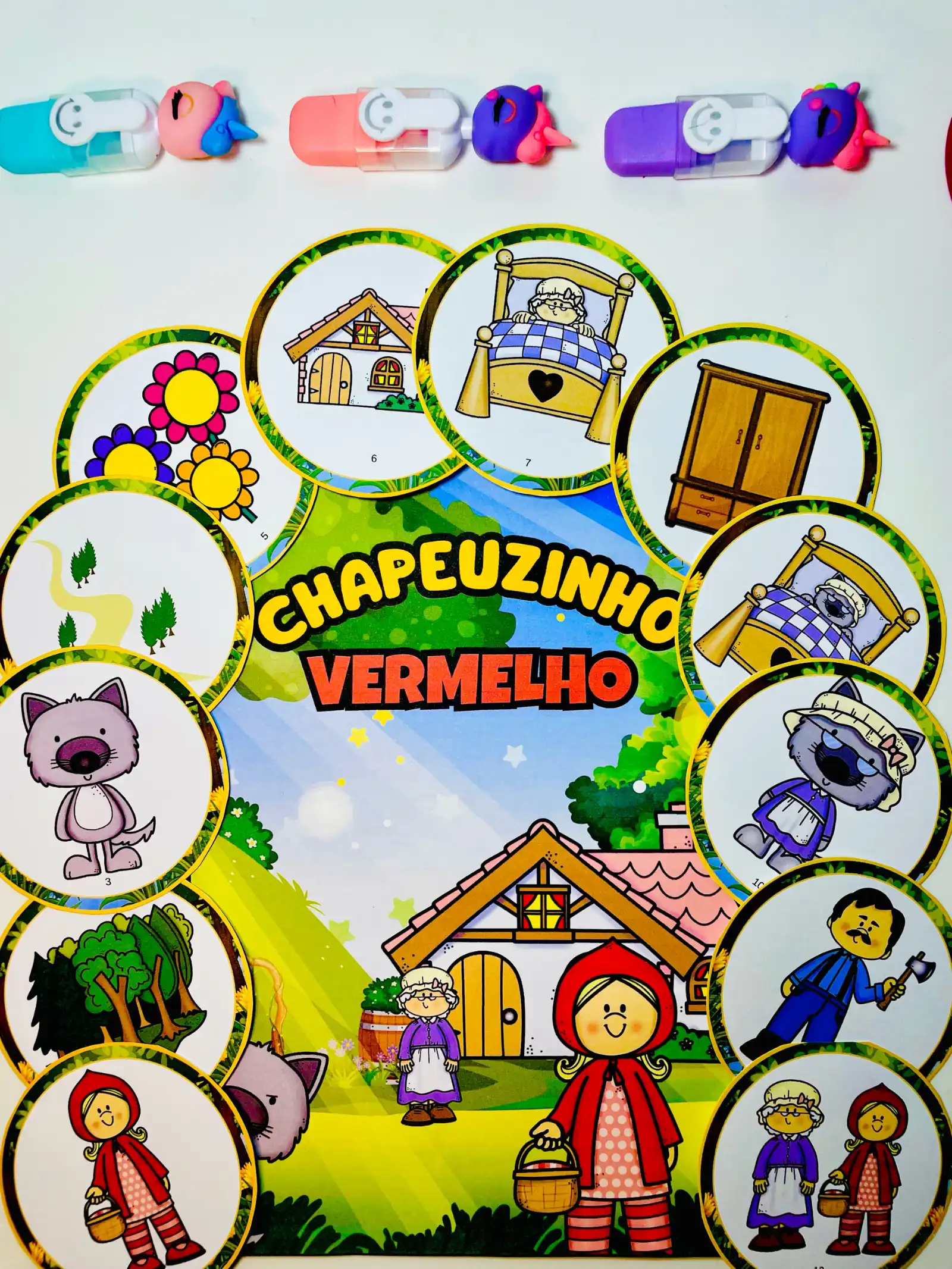 LUVA DE HISTÓRIA: CHAPEUZINHO VERMELHO | Educação Infantil — amostra 5: "Era uma vez