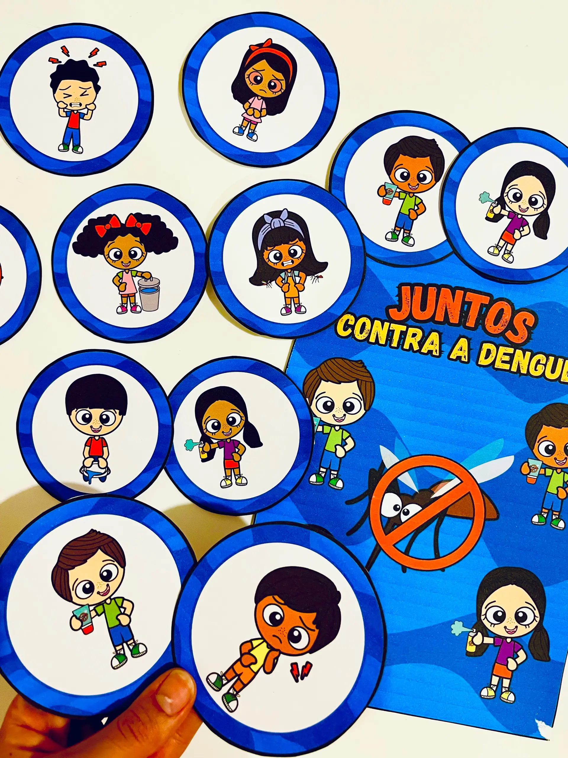 Luva de História Juntos Contra a Dengue – Educação Infantil — amostra 2: Transforme a conscientização em uma experiência…