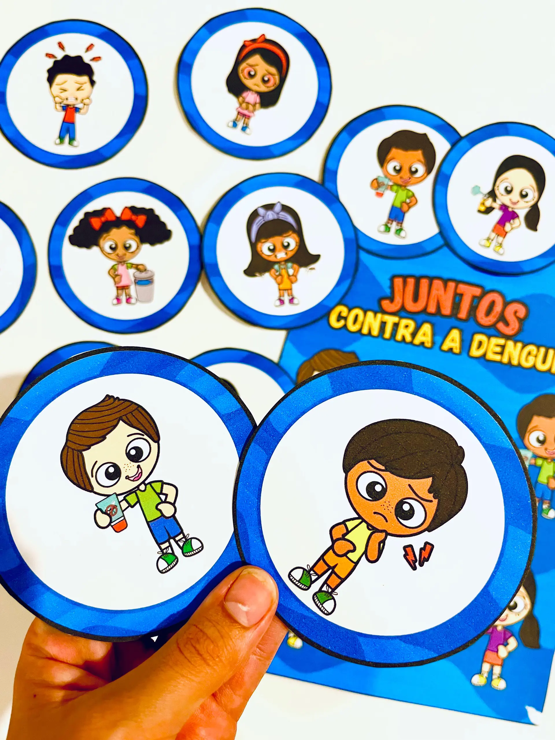 Luva de História Juntos Contra a Dengue – Educação Infantil — amostra 3: 📦 O material inclui: luva de história ilustrada,…