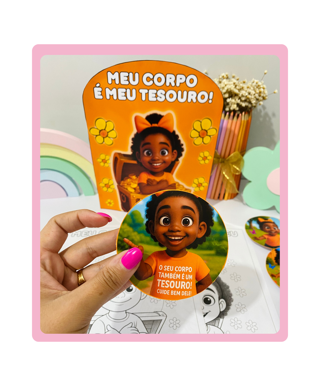 Luva de histórias de Maio Laranja para imprimir — História para Todas as séries: Leve a história de Nina para a sala com…