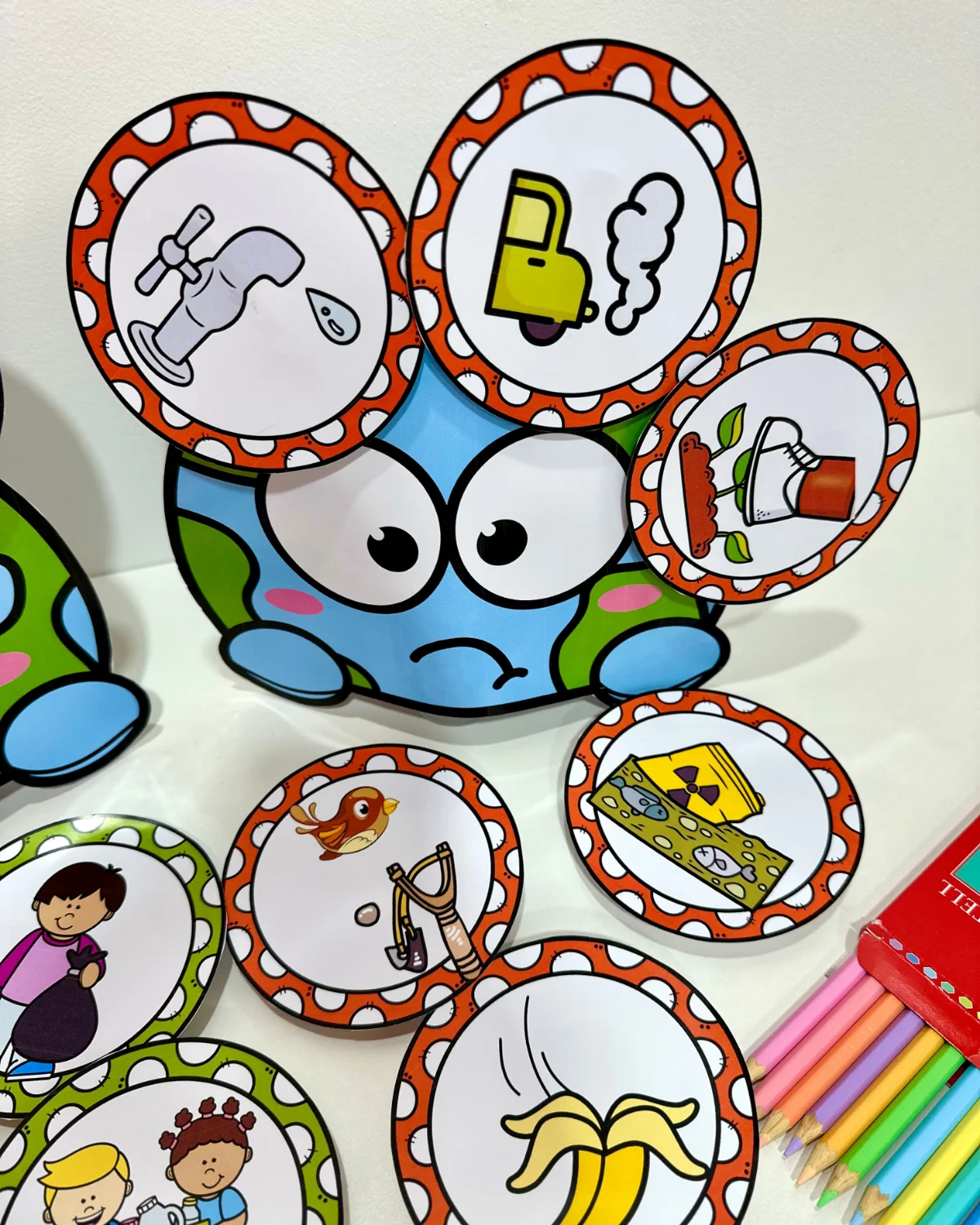 Luva de meio ambiente para imprimir — Educação Infantil — amostra 3: Itens disponíveis no PDF