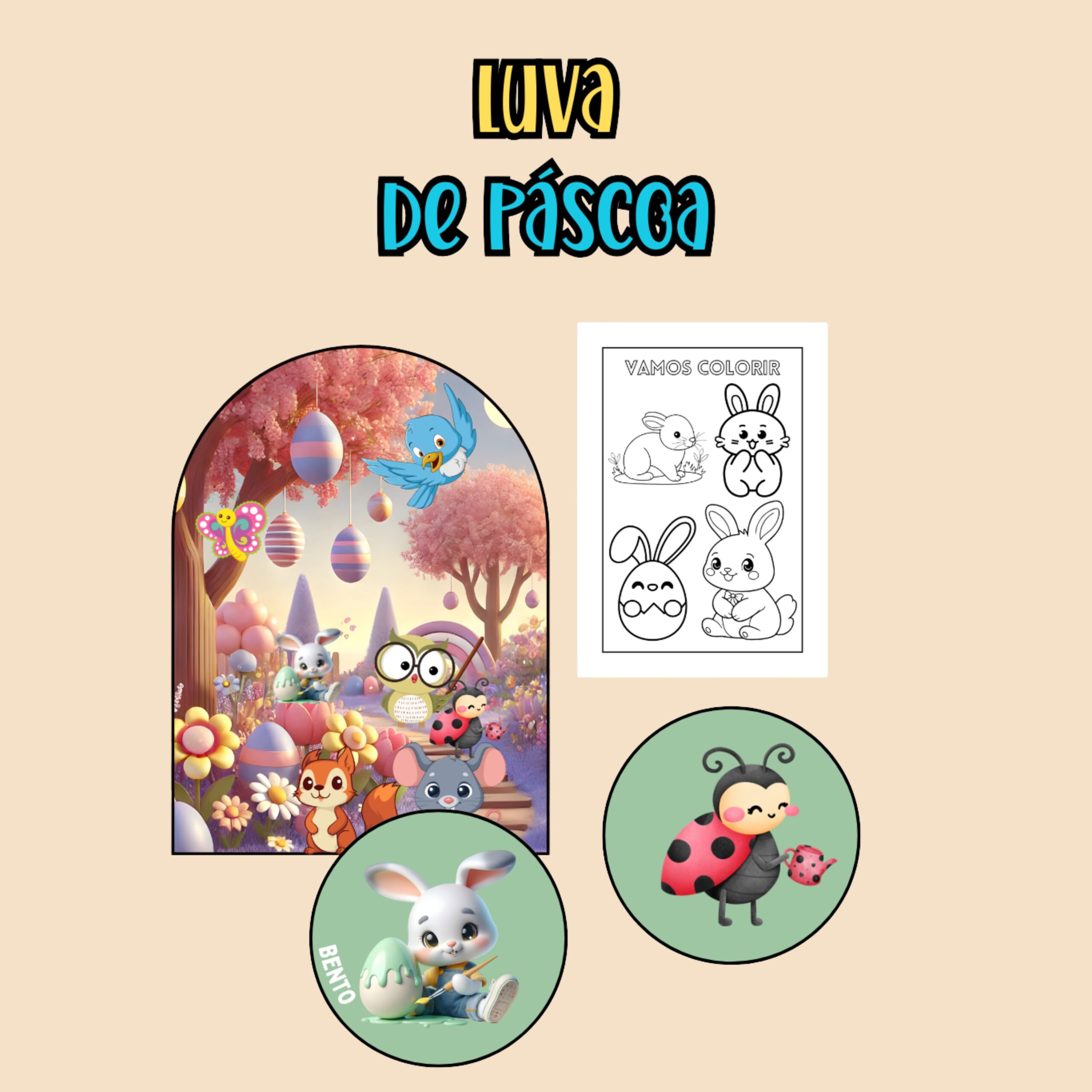 Luva de páscoa – encante na hora da história – Material Pedagógico — capa do material