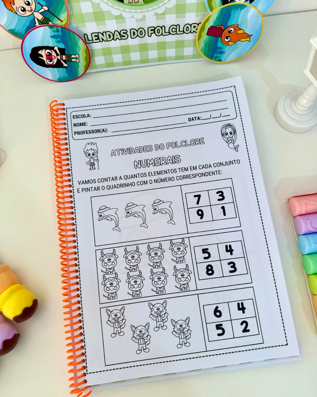 Luva do Folclore Atividades para Ensino Fundamental — amostra 2: Atividades e Luva Lendas do Folclore, para trabalhar o…