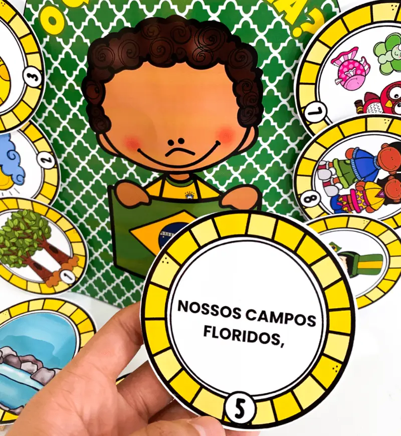 Luva do poema O que é Pátria? para Educação Infantil — amostra 3: Como usar em sala de aula