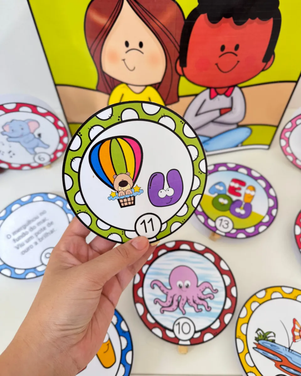 Luva Gigante “A Aventura das Vogais” para Educação Infantil e Anos Iniciais — amostra 1: Recurso lúdico e visual “A…