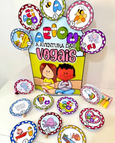 Luva Gigante “A Aventura das Vogais” para Educação Infantil e Anos Iniciais — capa do material