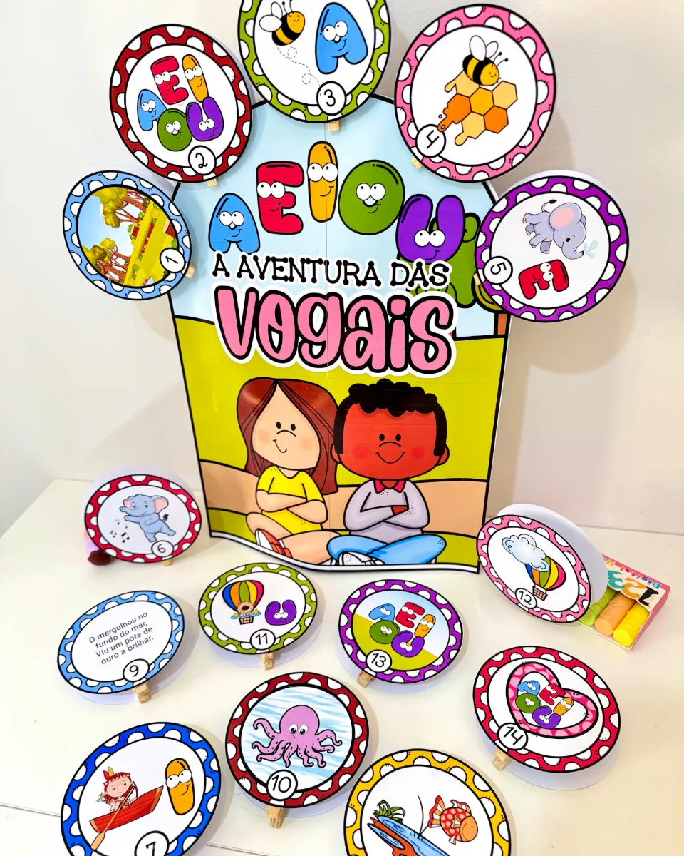 Luva Gigante “A Aventura das Vogais” para Educação Infantil e Anos Iniciais — Atividades para Educação Infantil: Recurso…