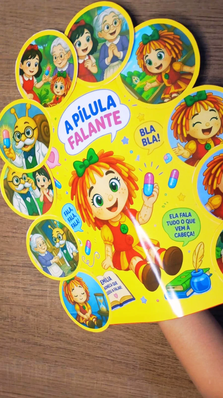 Luva História Emília – A Pílula Falante | Contação — amostra 2: Luva História da Emília com a história A Pílula Falante