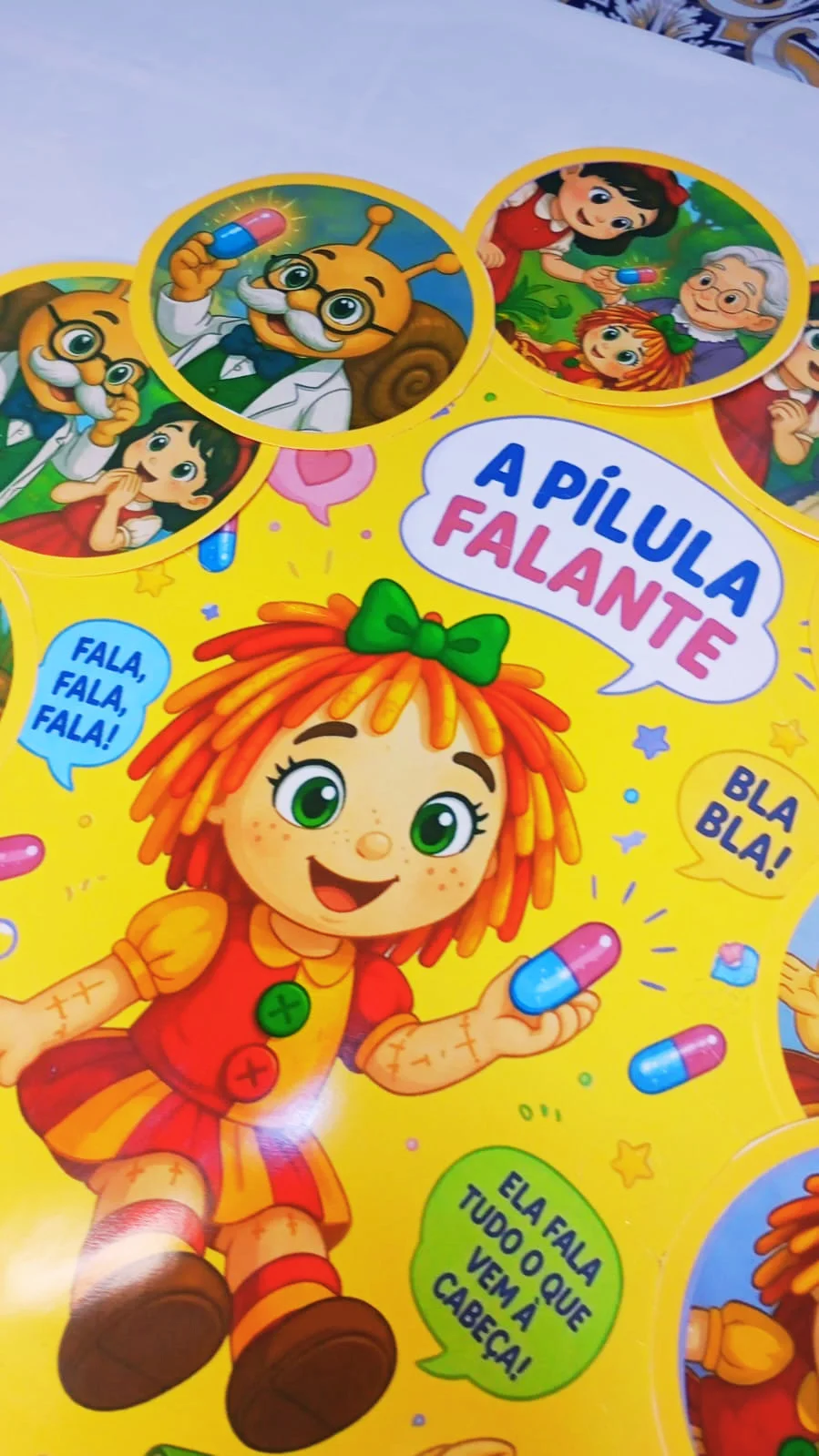 Luva História Emília – A Pílula Falante | Contação — amostra 5: Luva História da Emília com a história A Pílula Falante