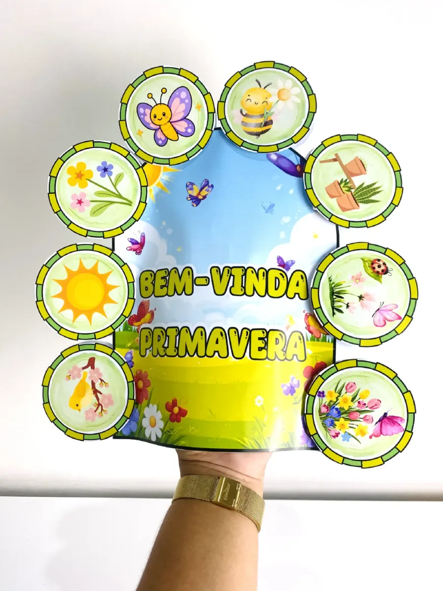 Luva Interativa da Primavera - Estação do Ano — Alfabetização para Educação Infantil: Um recurso lúdico e interativo para…