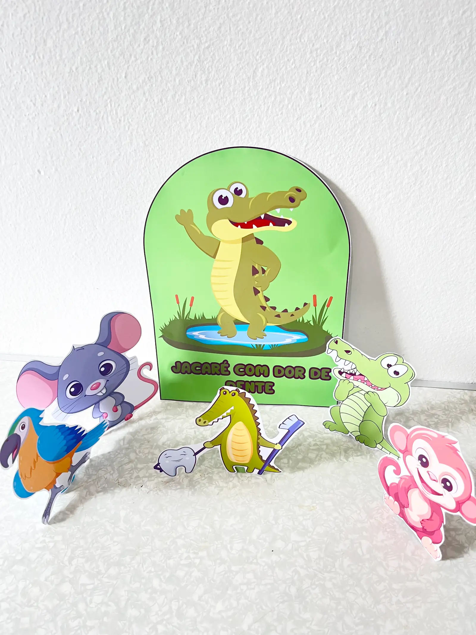 Luva jacaré com dor de dente – PDF para Imprimir | Educação Infantil — amostra 1: O que vem no material