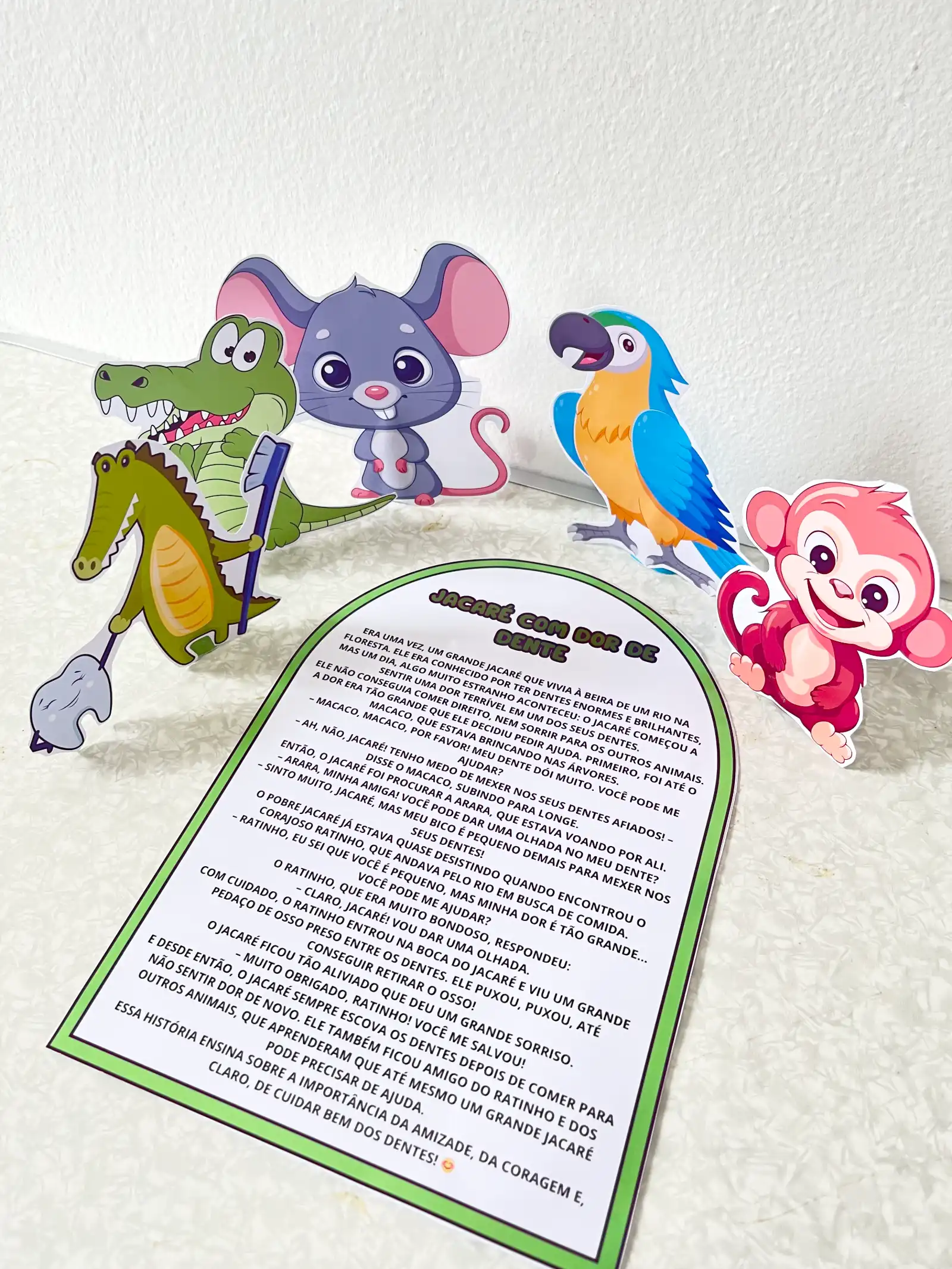 Luva jacaré com dor de dente – PDF para Imprimir | Educação Infantil — amostra 2: Sobre o LUVA JACARÉ COM DOR DE DENTE