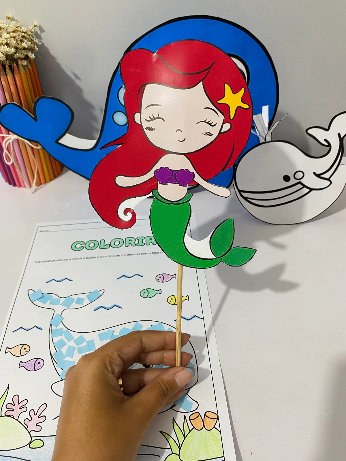Luva musical A Baleia atividade musicalização educação infantil PDF para imprimir — amostra 1: Um material incrível para…
