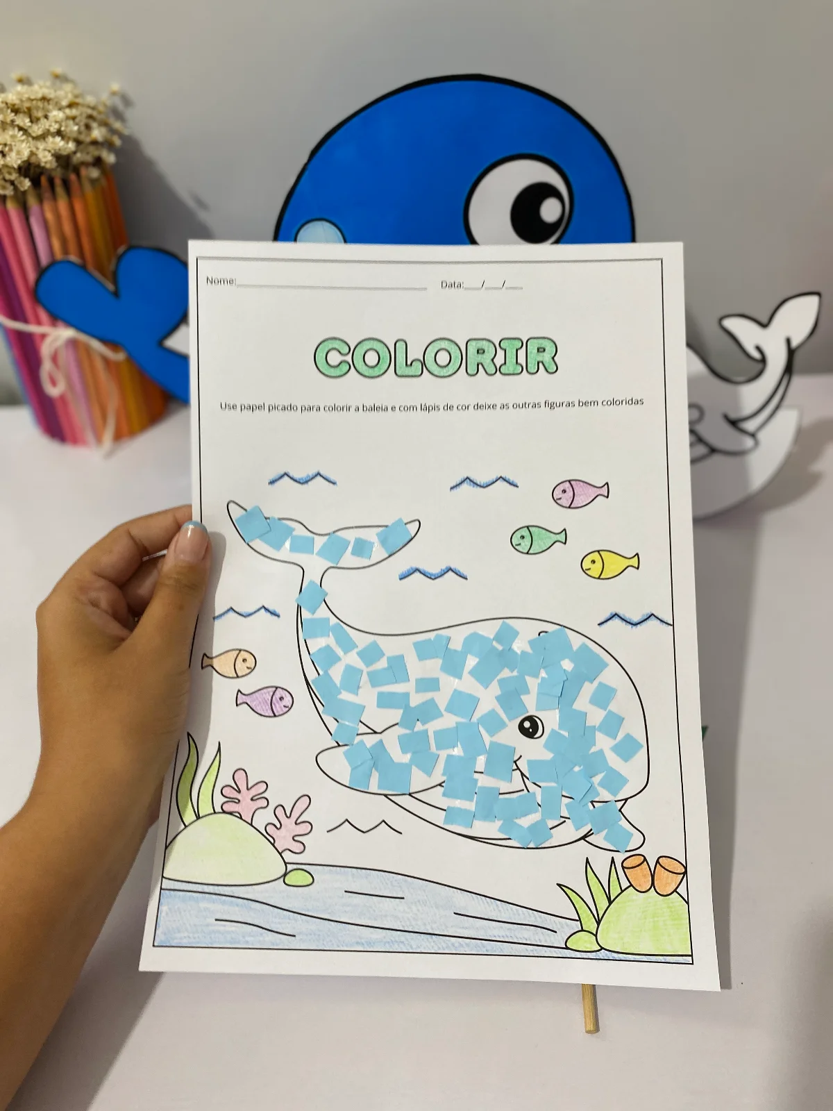 Luva musical A Baleia atividade musicalização educação infantil PDF para imprimir — amostra 2: Um material incrível para…