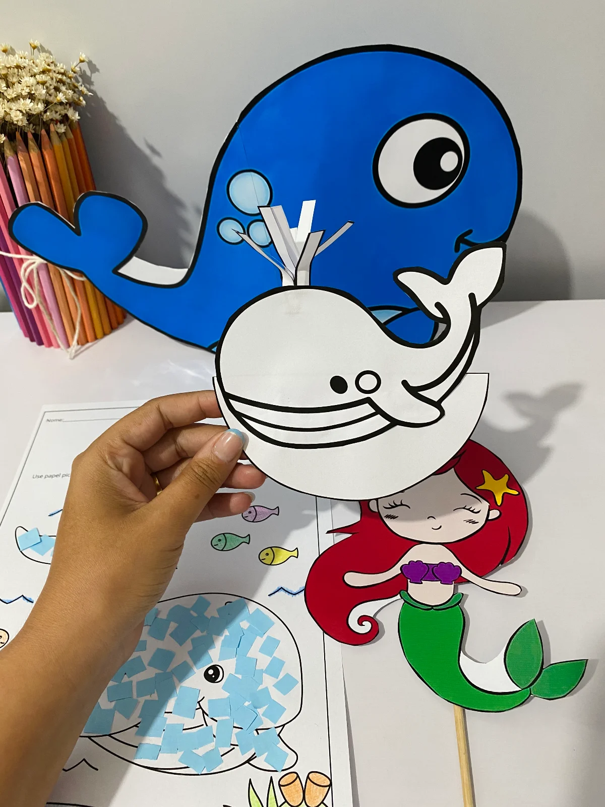 Luva musical A Baleia atividade musicalização educação infantil PDF para imprimir — amostra 3: Um material incrível para…