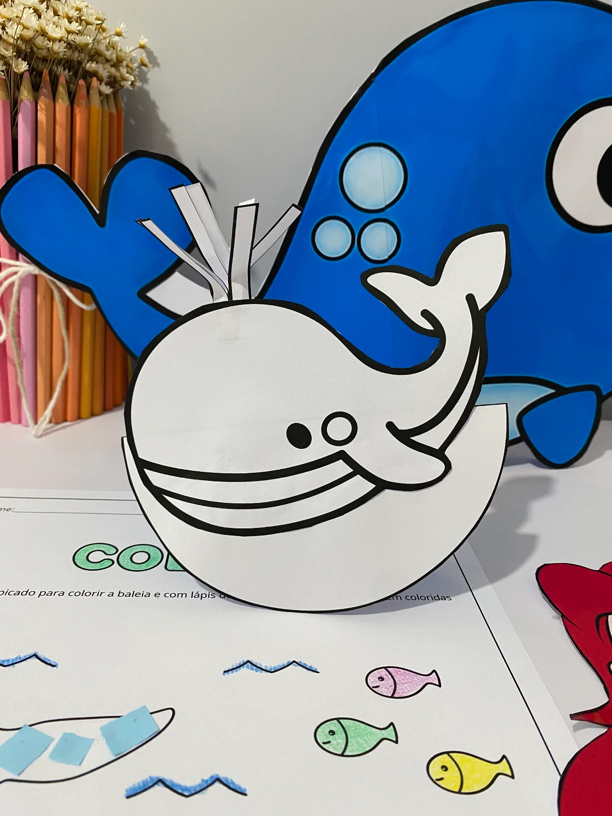 Luva musical A Baleia atividade musicalização educação infantil PDF para imprimir — amostra 4: Um material incrível para…