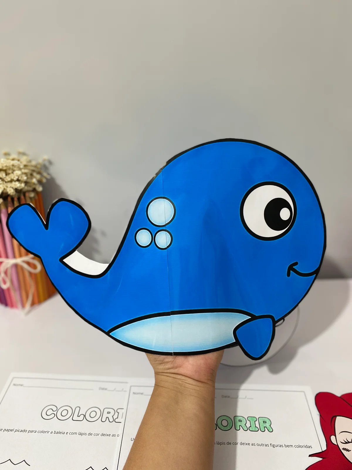 Luva musical A Baleia atividade musicalização educação infantil PDF para imprimir — amostra 7: Um material incrível para…