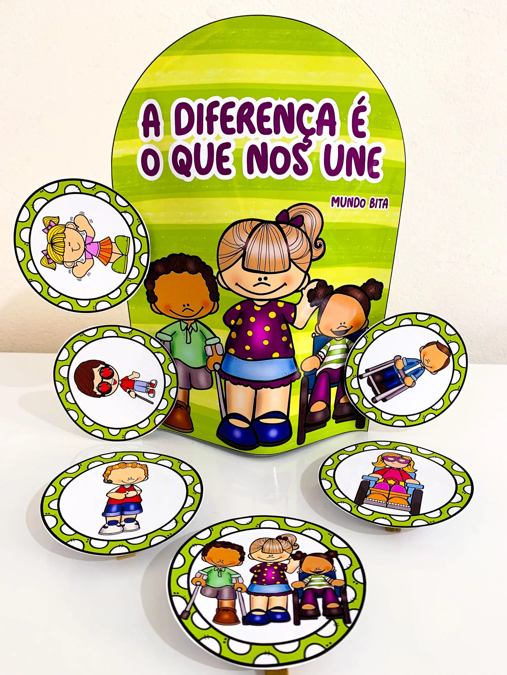 Luva musical “A diferença é o que nos une” — amostra 4: Proposta excelente para trabalhar o tema Inclusão com turmas de…