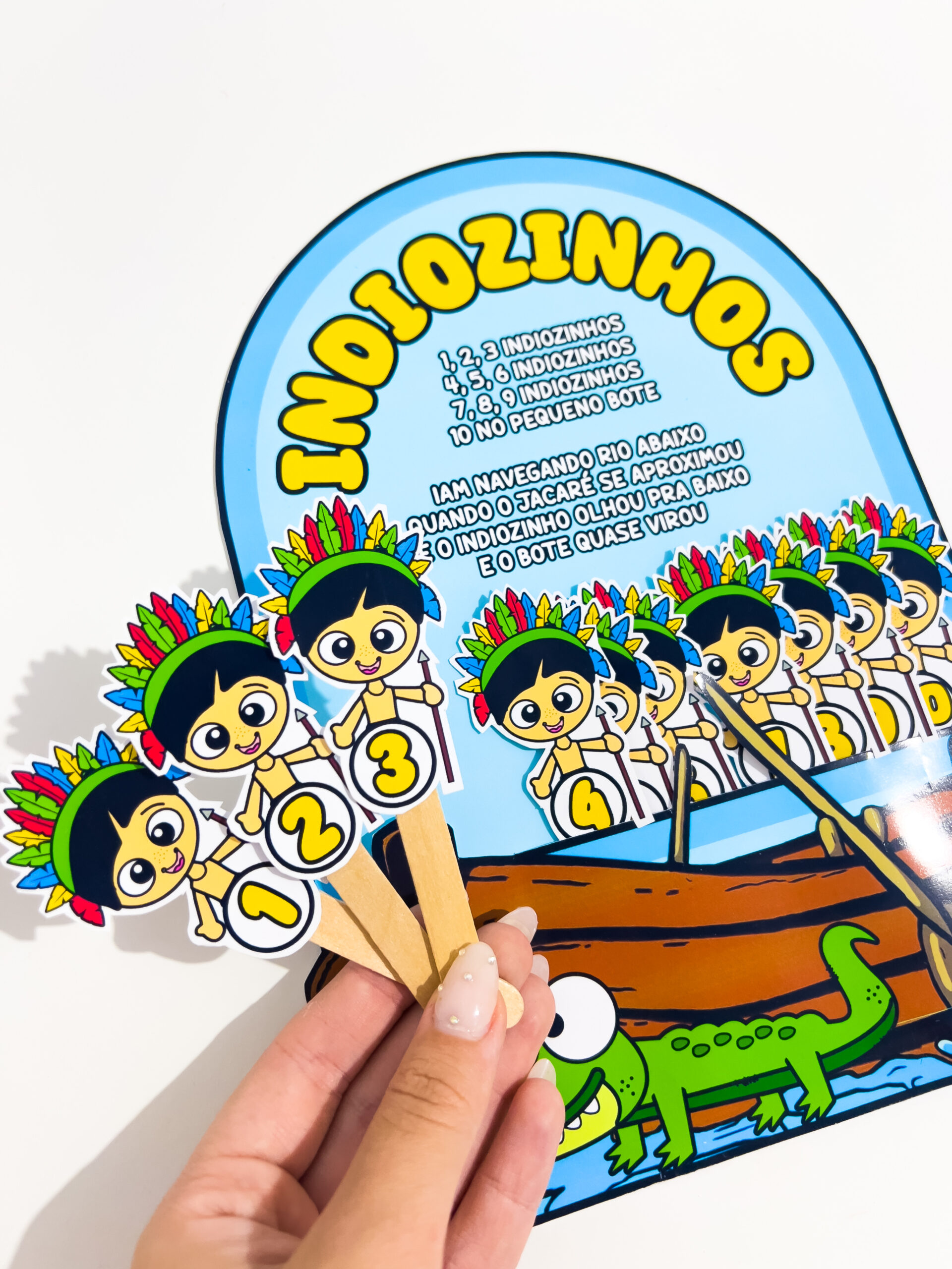 Luva musical de indiozinhos para imprimir — amostra 1: Da impressão à atividade com a turma