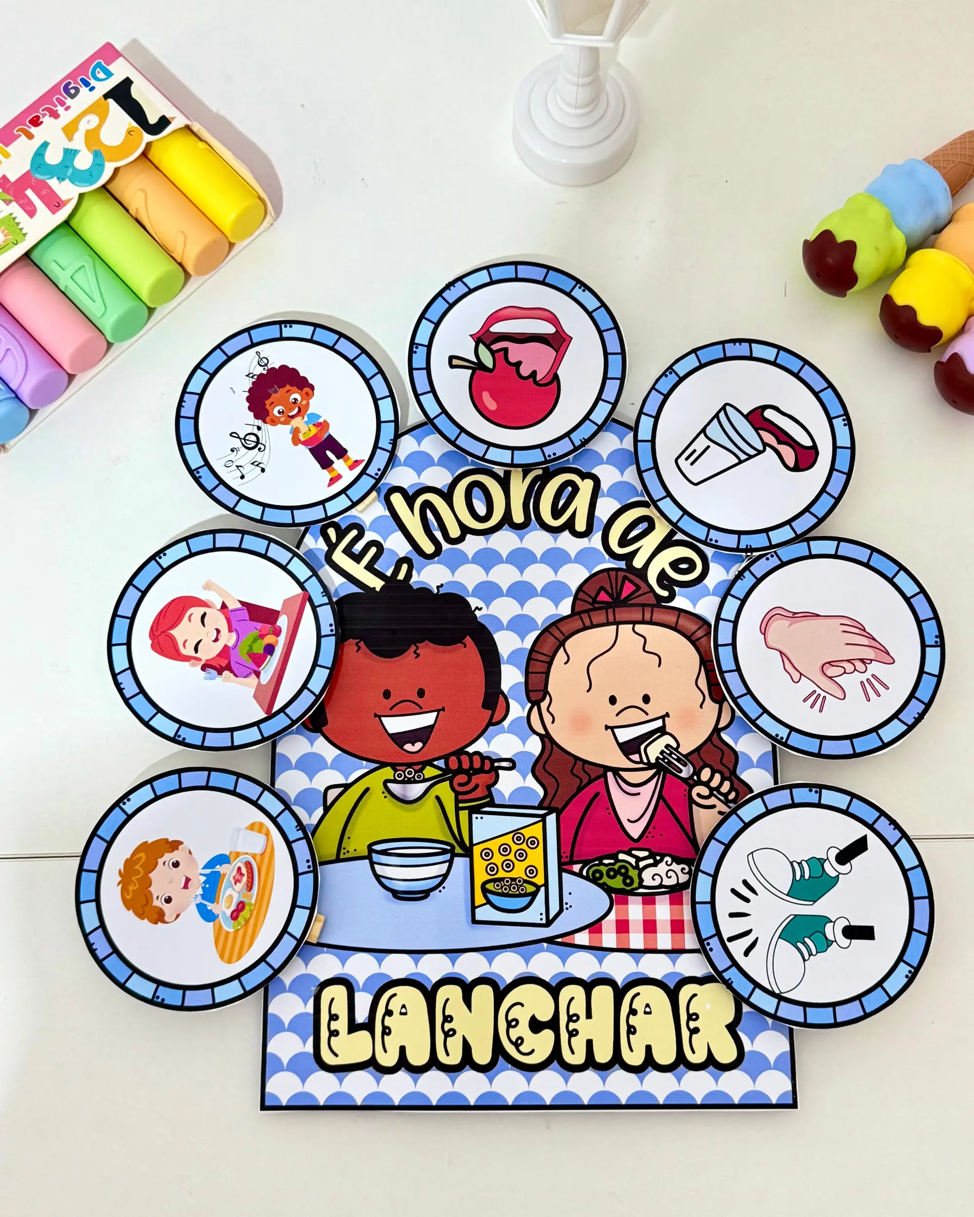 Luva Musical “É Hora de Lanchar” para Educação Infantil — capa do material
