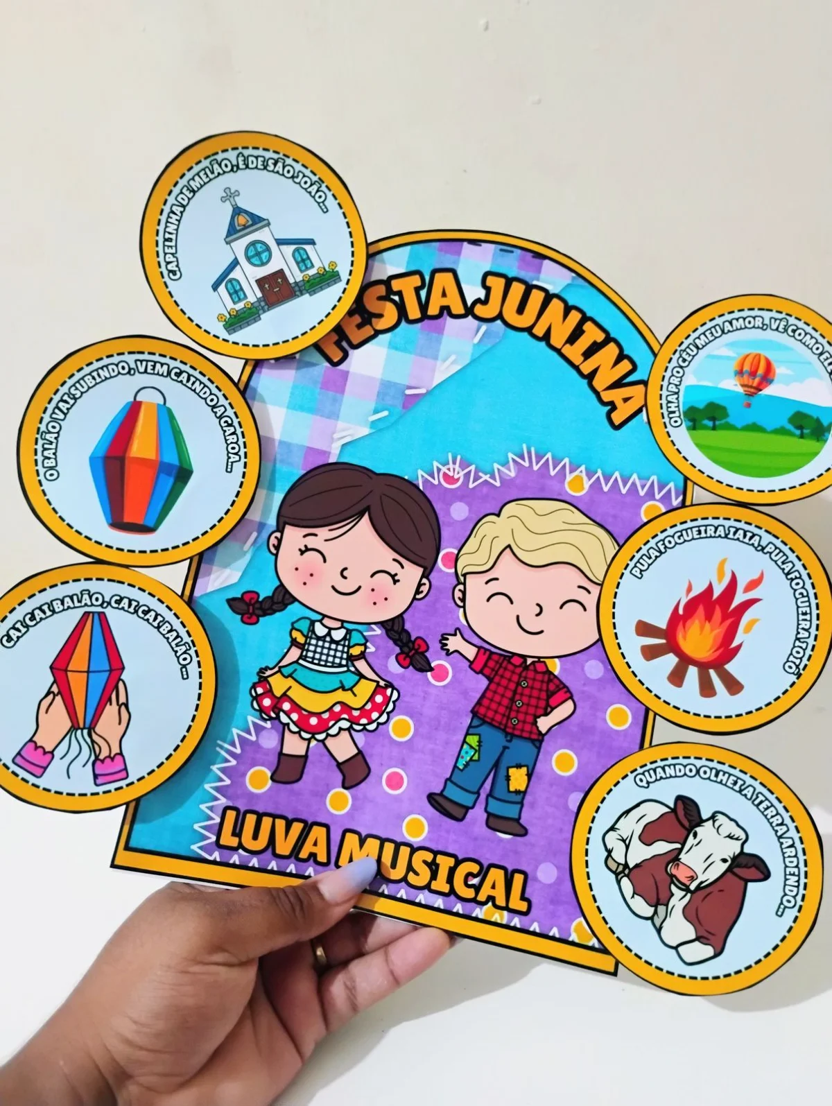 Luva Musical Junina – PDF para Imprimir | Educação Infantil — amostra 1: Luva Musical Festa Junina Torne as cantigas… Luva Musical Junina – PDF para Imprimir | Educação Infantil — amostra 1: Luva Musical Festa Junina Torne as cantigas…