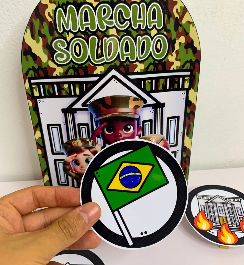 Luva Musical Marcha Soldado para Educação Infantil — amostra 1: Luva Musical Marcha Soldado: cantiga e participação